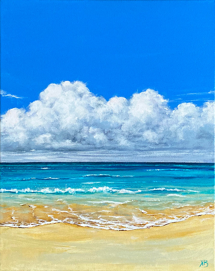 Tropical beach - original painting